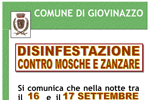 16/09: Disinfestazione contro mosche e zanzare